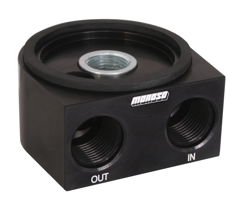 Moroso Universal Oil Cooler/Filter Adafter SDW, 3/4" -16 Thread 23693 Photo - Primary