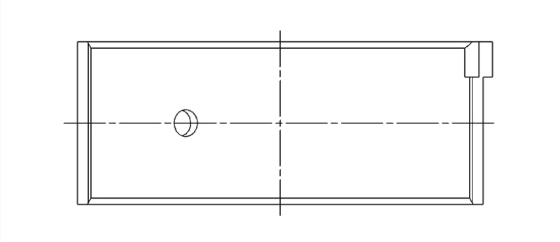 ACL Suzuki 4 1324cc G13A/BA Race Series Engine Connecting Rod Bearing Set 4B8336H-.50 4B8336H-.50 Technical Drawing
