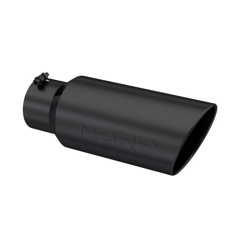 MBRP Universal Tip 7in O.D. Rolled End 5in inlet 18in length Black T5127BLK Photo - Primary