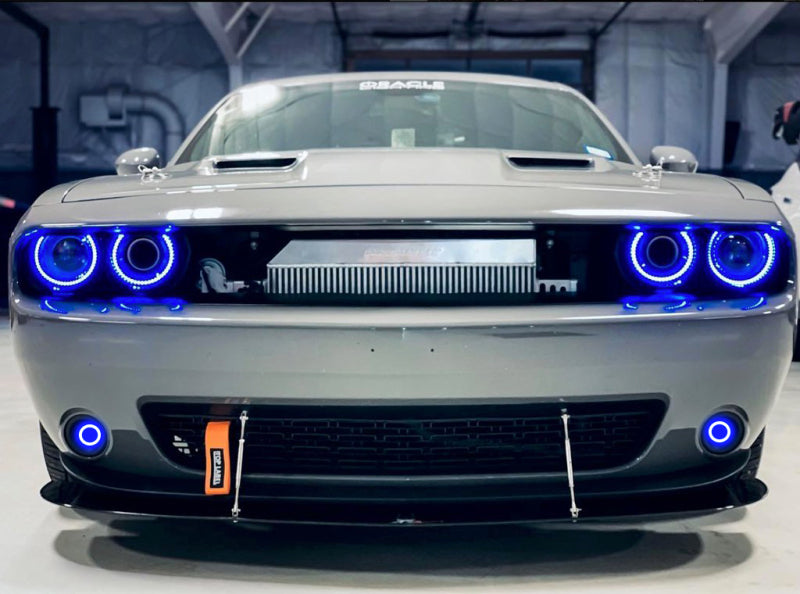ORACLE Lighting Oracle 15-23 Dodge Challenger Dynamic Surface Mount Headlight/Fog Light Halo Kit COMBO - ColorSHIFT 3989-332 3989-332 Photo - lifestyle view