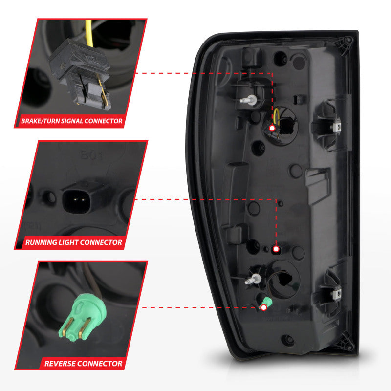 ANZO 19-23 GMC Sierra 1500/2500HD/3500HD Black Replacement Full LED Bar Tail Light 311457 311457 User 4