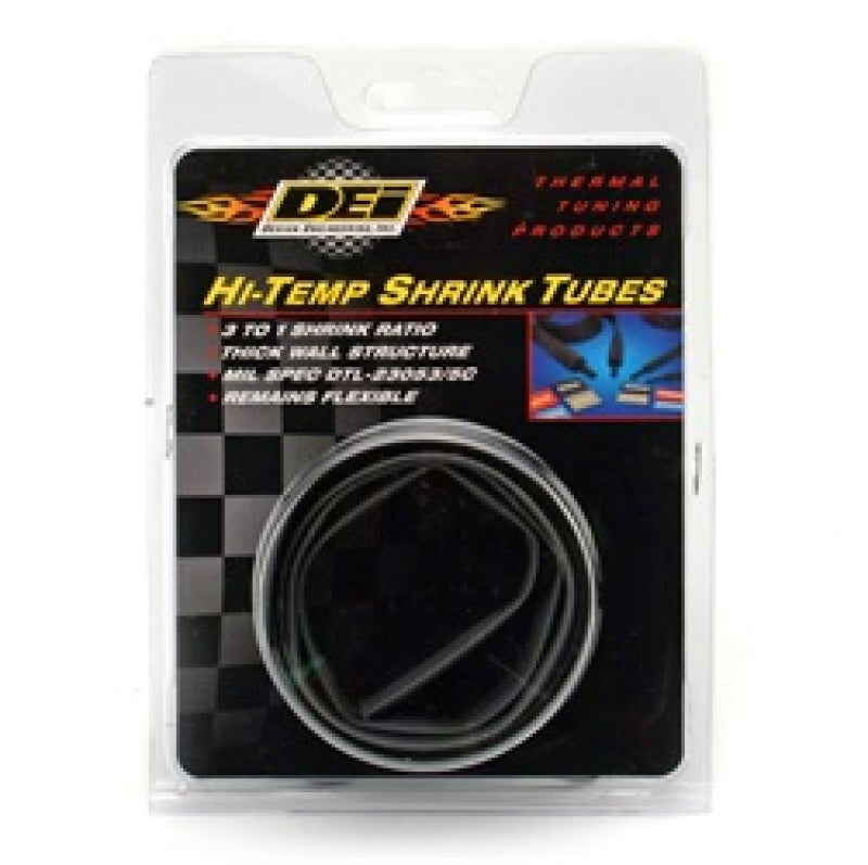 DEI Hi-Temp Shrink Tube 9mm x 4ft - Black 10832 10832 Photo - in package