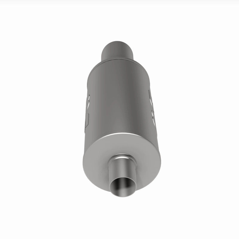 MagnaFlow 7" Round Center/Center Performance Muffler With Tip 14826 360 Degree Image Set