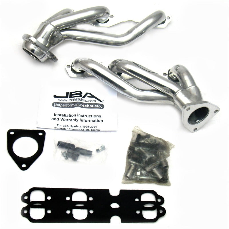 JBA 03-13 GM Truck 4.3L V6 1-1/2in Primary Silver Ctd Cat4Ward Header 1842S-9JS 1842S-9JS Photo - Primary