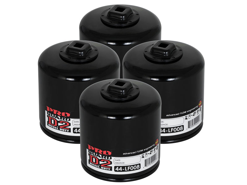 aFe Pro GUARD D2 Oil Filter (4 Pack) Ford Gas Trucks 93-11 V8-4.6L/5.4L/5. 44-LF008-MB Photo - Primary
