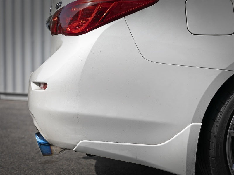 aFe Takeda 2.5in 304 SS Axle-Back Exhaust w/ Blue Flame Tips 16-18 49-36130NM-L Photo - Mounted