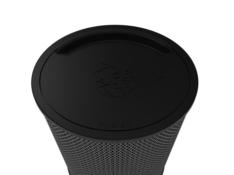 aFe POWER Magnum FLOW Blk Pro 5R Air Filter 6.75x5in Flange x 9.25x7.5 Base x 7.75x6 Top x 18 Height 24-90202K 24-90202K Photo - Close Up