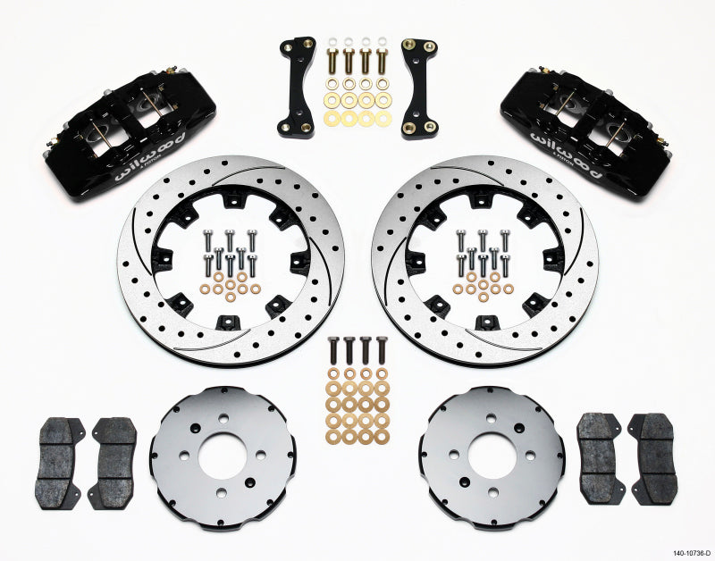 Wilwood DP6A Front Hat Kit,12.19", Drilled 90-99 Civic w/240 mm Disc 05JT9 140-10736-D Photo - Primary