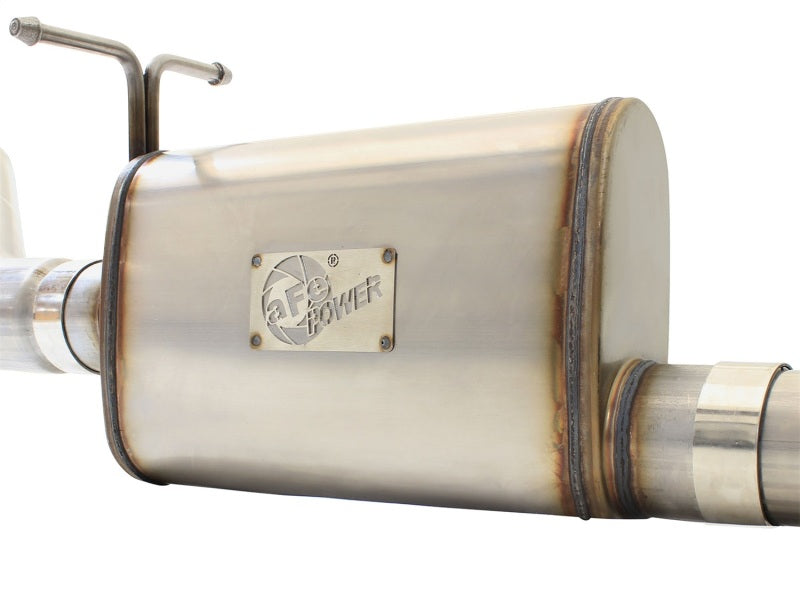 aFe Cat-Back Stainless Steel Exhaust System Black - Ford Trucks 99-04 49-43076-B Photo - Unmounted