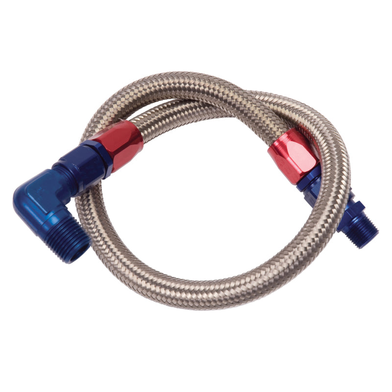 Edelbrock Braided Fuel Line Kit 27-Inches 8127 Photo - Primary