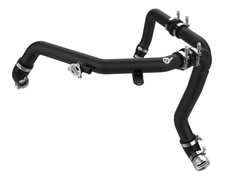 aFe 21-22 Ford Bronco V6-2.7Ltt BladeRunner Alum Hot Charge Pipe - Black 46-20588-B 46-20588-B Photo - Primary