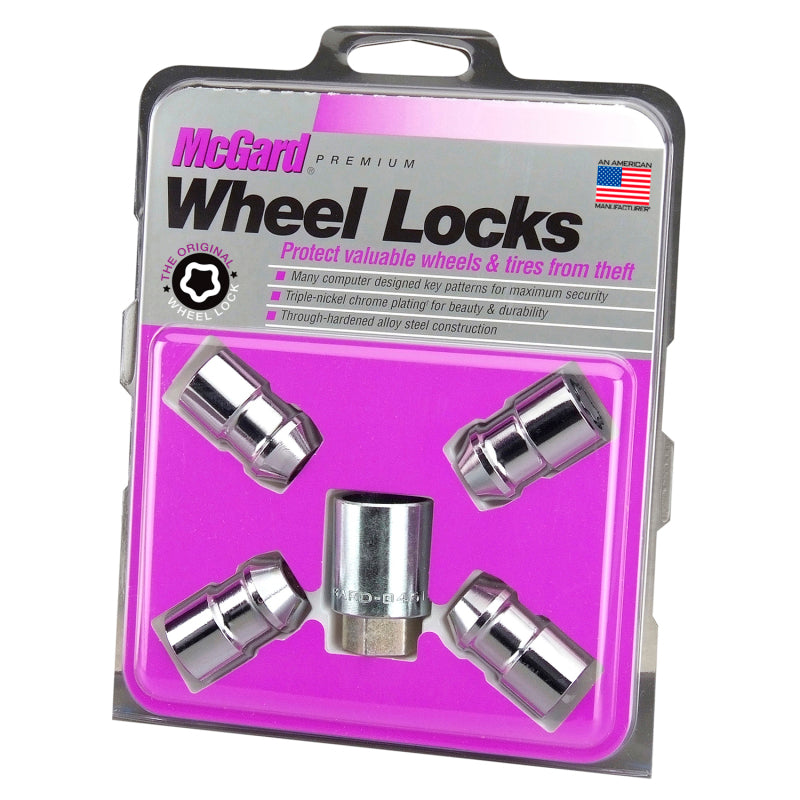 McGard Wheel Lock Nut Set - 4pk. (Cone Seat) 7/16-20 / 3/4 Hex / 1.46in. Length - Chrome 24132 24132 Photo - Primary