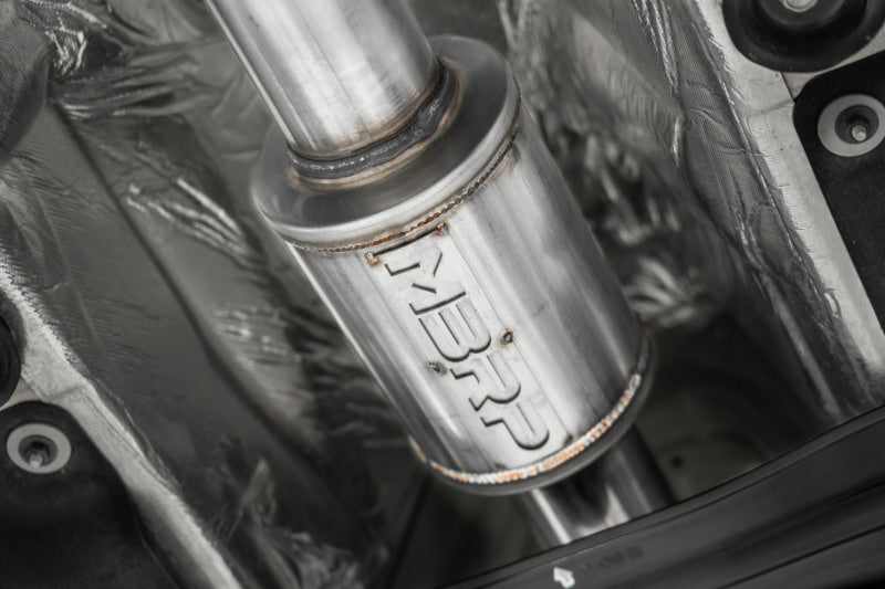 MBRP 22-23 Hyundai Kona N 2.0L Turbo 3in Cat Back Dual Rear with Carbon Fiber Tips - T304 S47093CF S47093CF Photo - Close Up