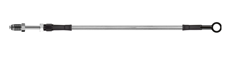 Goodridge 60in Universal Clutch Line w/Black Zinc Fittings & Clear Hose - Straight Banjo 7/16 UNF HD1001-1CB-CL60 HD1001-1CB-CL60 Photo - Primary