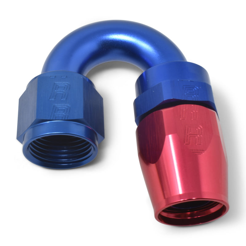Russell Performance -10 AN Red/Blue 180 Degree Full Flow Swivel Hose End (With 15/16in Radius) 613520 613520 Photo - out of package
