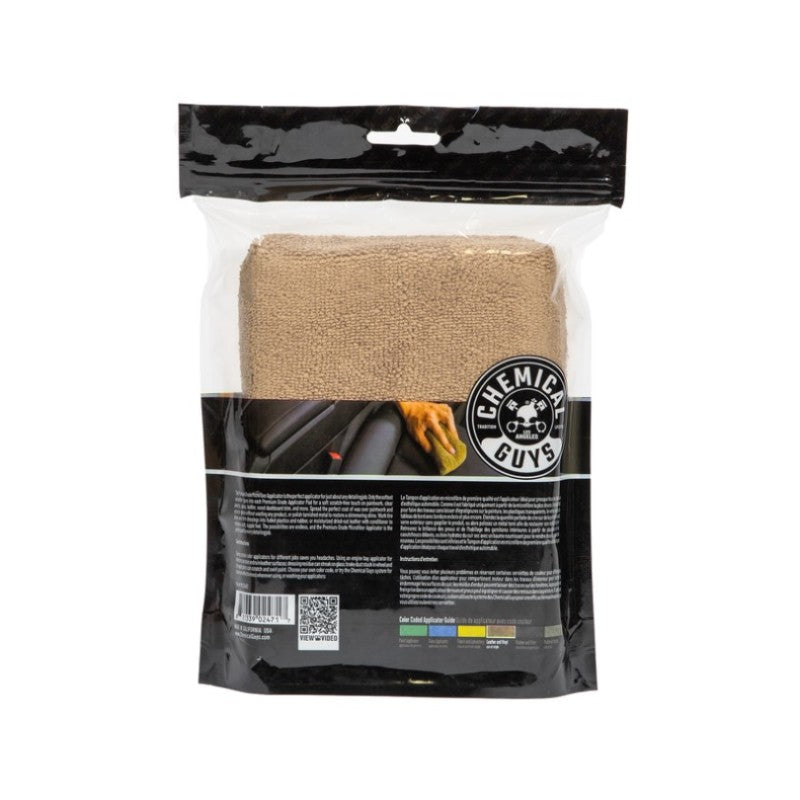 Chemical Guys Workhorse Premium Microfiber Applicator - 5in x 3in x 1.5in - Tan - 2 Pack (P24) MIC28402 MIC28402 User 1