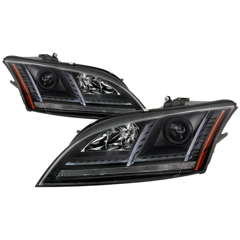 Spyder 08-15 Audi TT (HID Model Only) Projector Headlights - Sequential Signal - Black 5086891 5086891 Photo - Primary