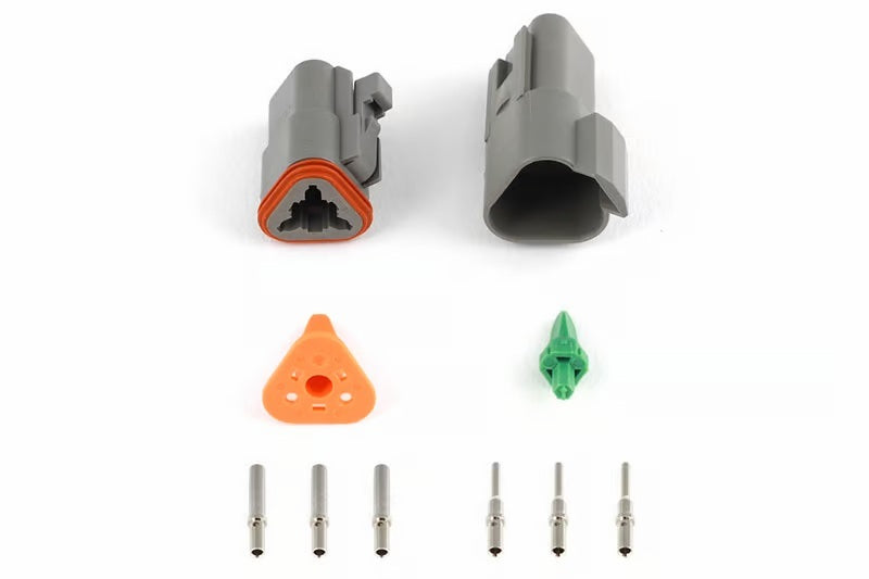 Haltech Matching Set of Deutsch DT-3 Connectors (DT06-3S + DT04-3P) - (13 Amp) Plug & Pins HT-031113 HT-031113 User 1