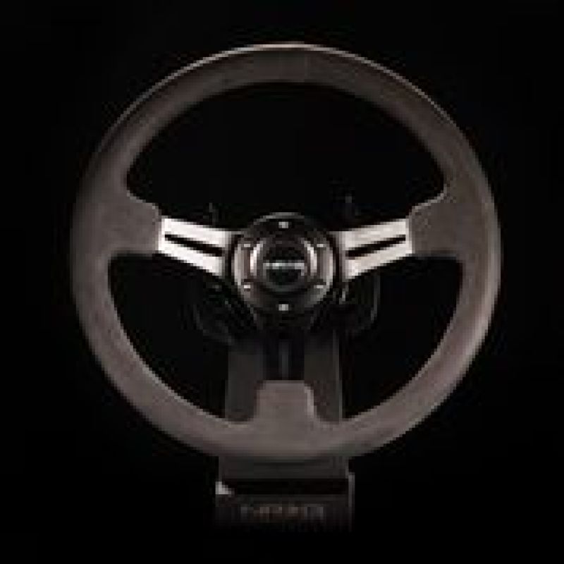 NRG Reinforced Steering Wheel 350mm Sport Steering Wheel (3" Deep) Black L RST-018SA User 1
