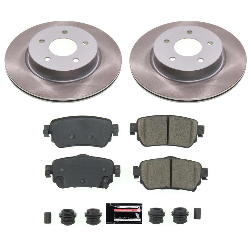 PowerStop Power Stop 19-21 Nissan Rogue Sport Rear Semi-Coated Rotor Kit SC8313 SC8313 Photo - Primary
