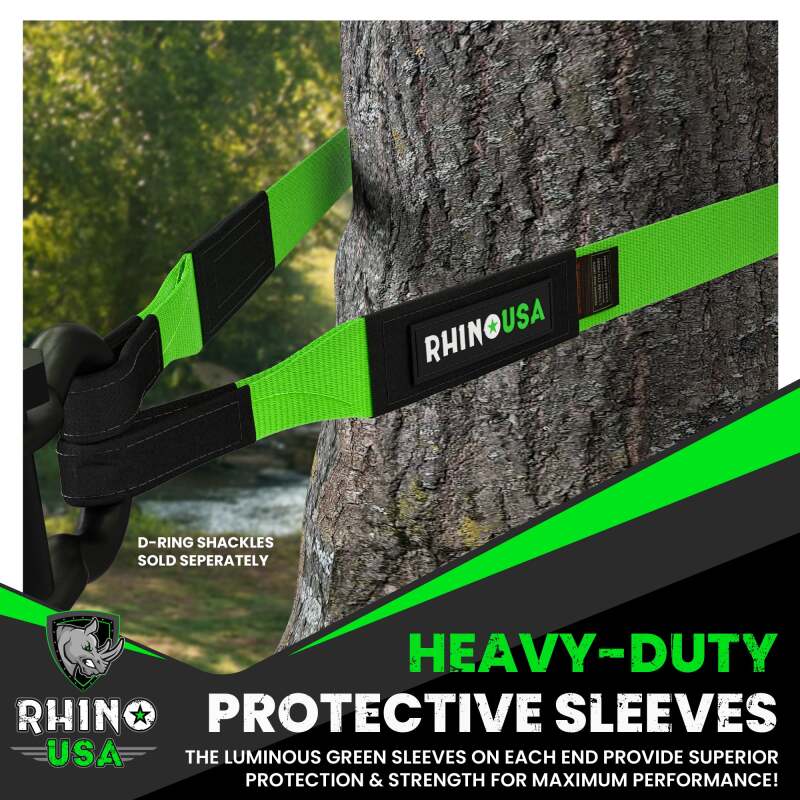 Rhino USA Recovery Tree Saver Strap 3Inx8Ft (Green) RG-TS3X8-GRN RG-TS3X8-GRN User 2