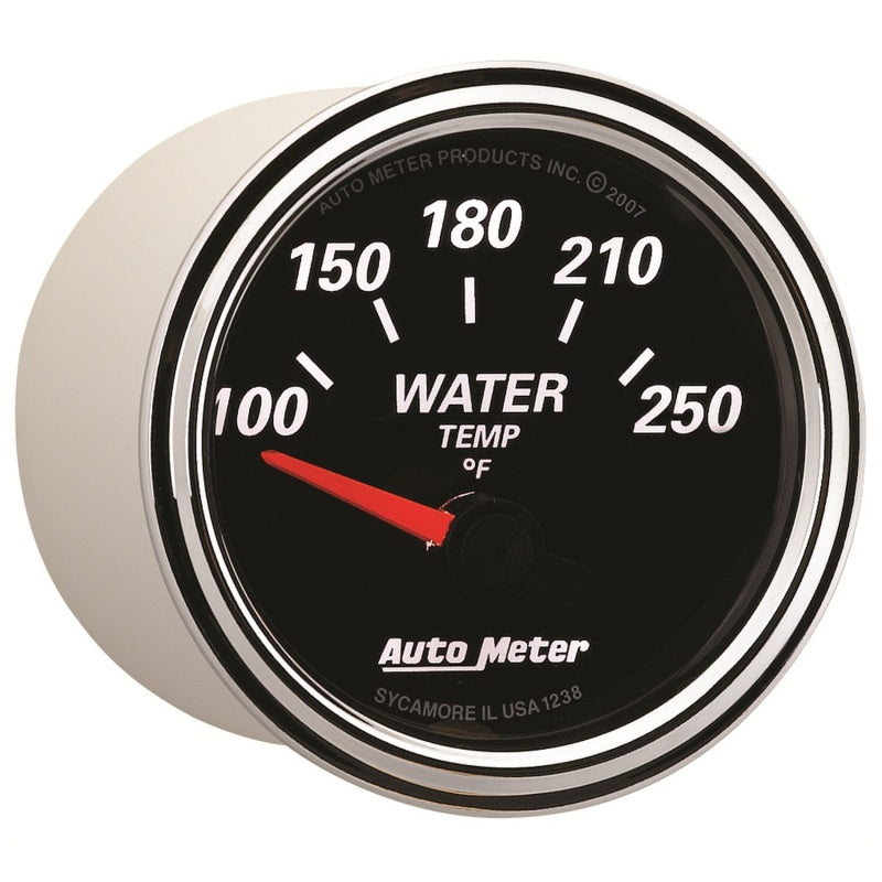 Autometer 2-1/16" Water Temperature, 100-250 °F, Air-Core, Designer Black II 1238 User 5