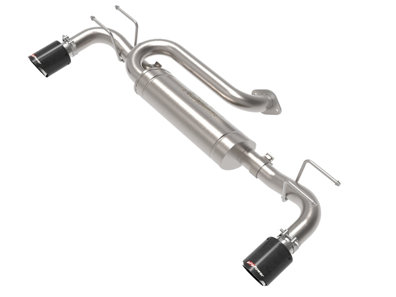 aFe 19-22 Mazda 3 L4 2.5L Takeda 3in to 2-1/2in 304 SS Axle-Back Exhaust w/ Carbon Fiber Tip 49-37023-C 49-37023-C Photo - Primary