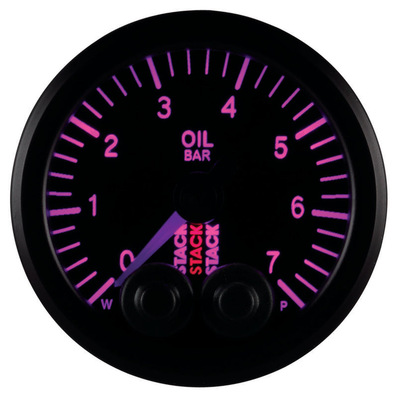 Autometer Stack 52mm 0-7 Bar M10 Male Pro-Control Oil Pressure Gauge - Black ST3501 ST3501 User 9