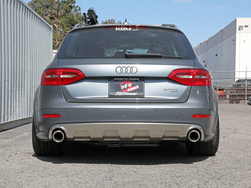 aFe MACH Force-Xp 13-16 Audi Allroad L4 SS Axle-Back Exhaust w/ Polished Tips 49-36437-P 49-36437-P Photo - Mounted