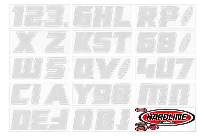 Hardline Boat Lettering Registration Installation Kit 3 in. - 900 Silver Silver900 Silver900 Photo - Primary