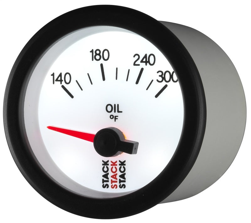 Autometer Stack 52mm 140-300 Deg F 1/8in NPTF Electric Oil Temp Gauge - White ST3260 ST3260 User 3