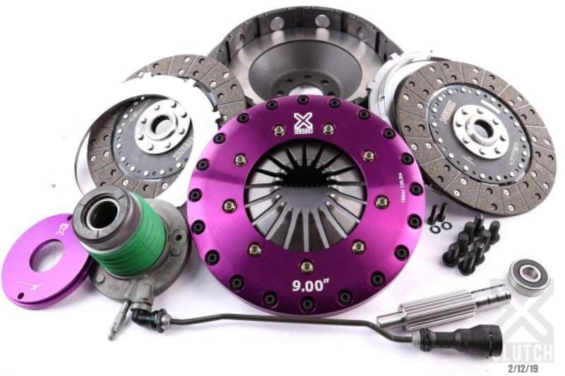 XCLUTCH 14-19 Chevrolet Corvette 6.2L 9in Twin Solid Organic Clutch Kit XKCR23632-2G XKCR23632-2G Photo - Primary