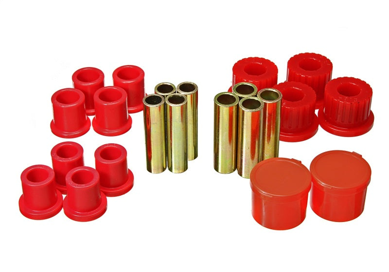 Energy Suspension 98-11 Ford Ranger 2/4WD Rear Leaf Spring Bushing Set - Red 4.2157R 4.2157R Photo - Primary