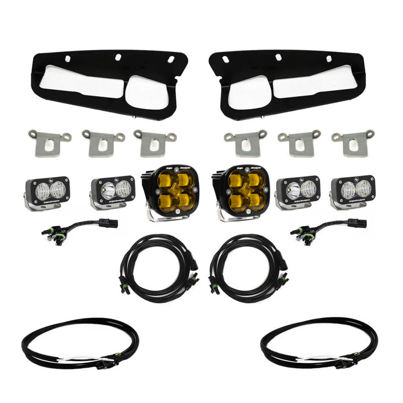 Baja Designs 2021+ Ford Bronco Amber SAE Fog Pocket Kit w/Upfitter 447762UP 447762UP User 1