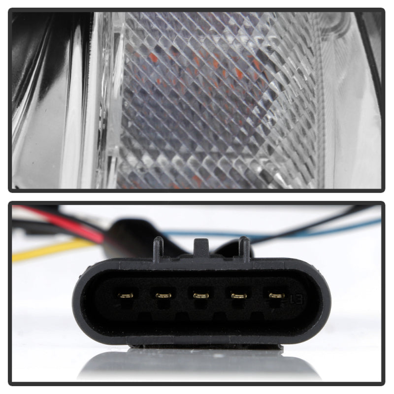 SPYDER 05-13 Chevy Corvette C6 Projector Headlights Seq LED Turn Signal w/SB DRL Parking Light 5087928 5087928 User 4