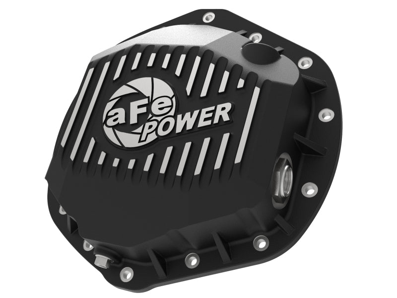 aFe Power Pro Series Rear Differential Cover Black w/ Machined Fins 14-18 Dodge Trucks 2500/3500 46-70392 46-70392 Photo - Primary