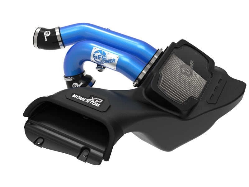 aFe 21-22 Ford F-150 Raptor V6-3.5L(tt) Momentum XP Cold Air Intake System Blue w/ Pro Dry S Filter 50-30072DL 50-30072DL Photo - Primary