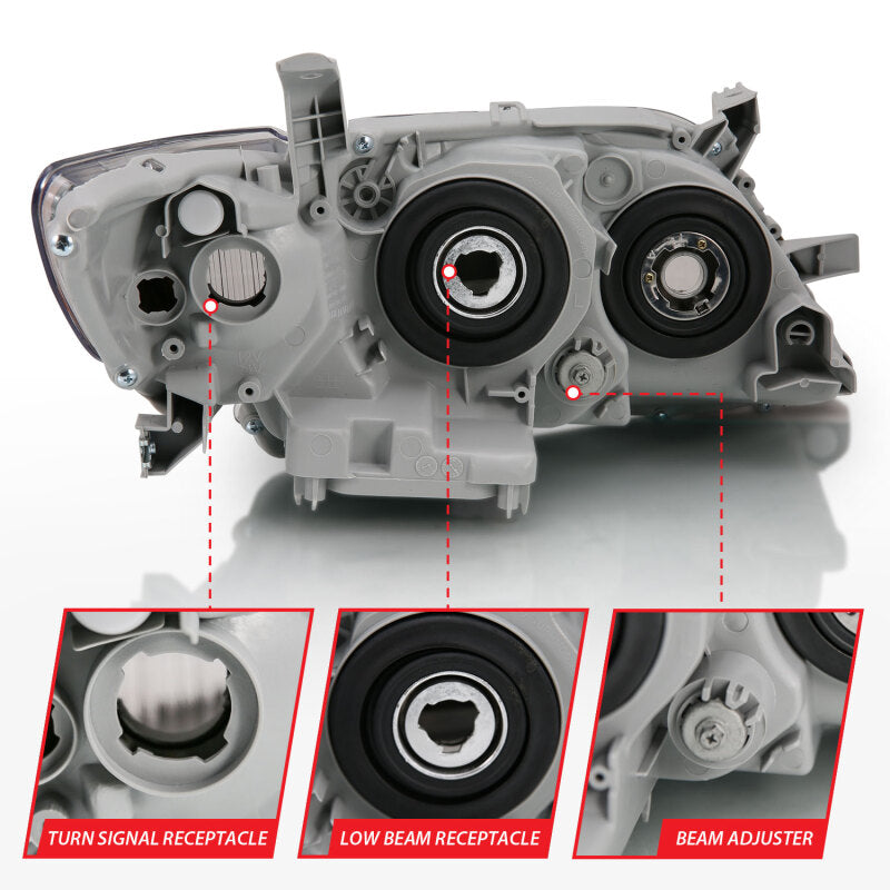 ANZO 2007-2011 Toyota Camry Projector Headlight Black Amber 121539 121539 Photo - Unmounted