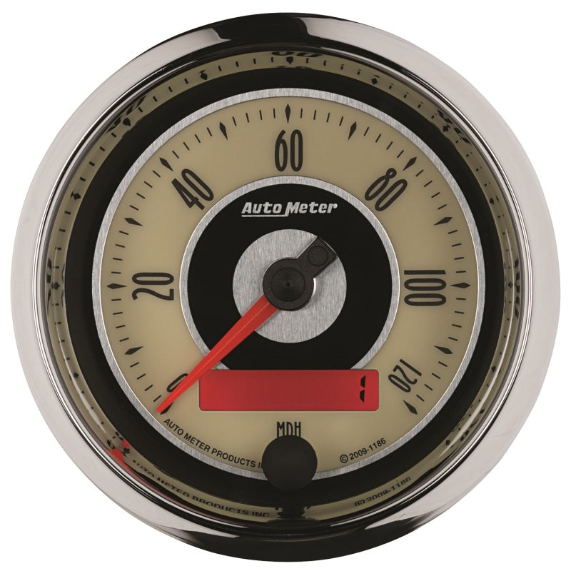 AutoMeter Gauge Speedometer 3-3/8in. 120MPH Elec. Programmable Cruiser 1186 1186 Photo - Primary