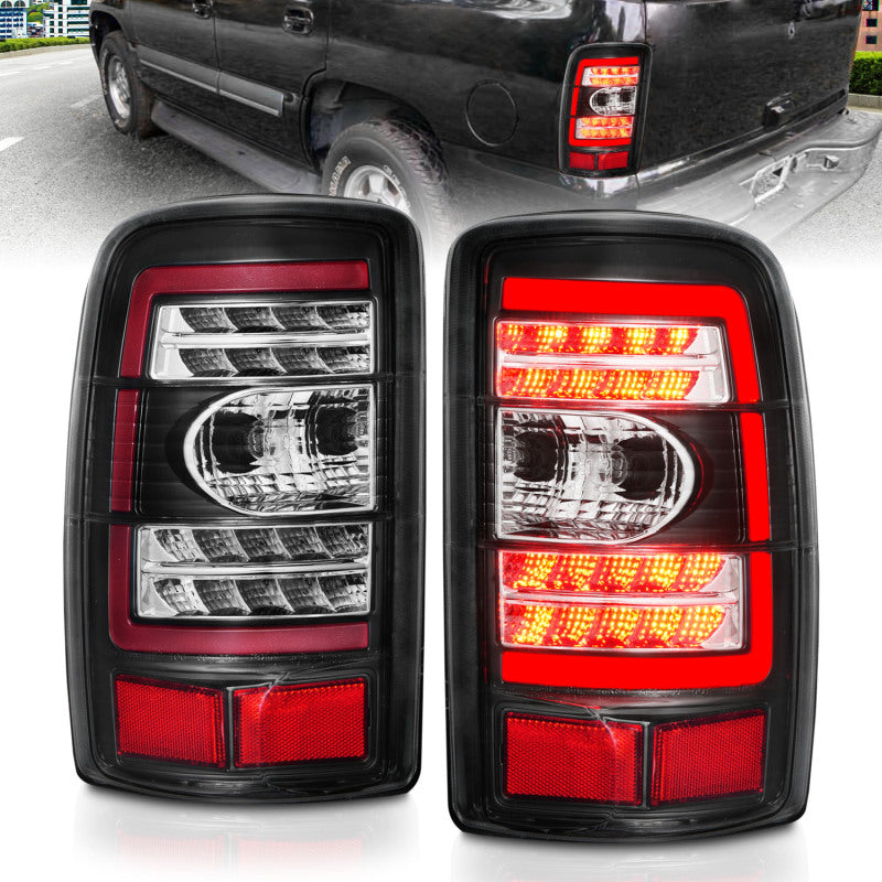 ANZO 2000-2006 Chevrolet Tahoe LED Tail Lights w/ Clear Lens Black Housing 311362 311362 Photo - Primary