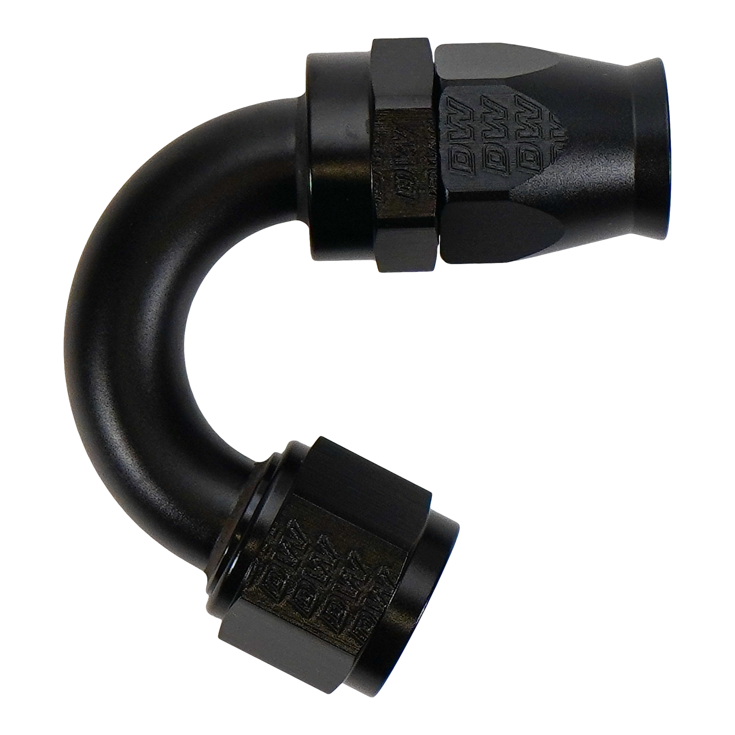 DeatschWerks 10 AN Female Flare Swivel (Incl Ferule/Olive) 150-degree Hose End PTFE