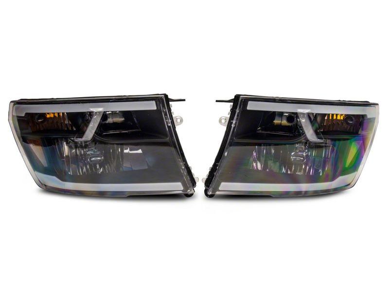 Raxiom 09-18 Dodge RAM 1500/2500/3500 Axial Headlights w/ SEQL LED Bar- Blk Housing (Clear Lens) R131482 R131482 Photo - Close Up
