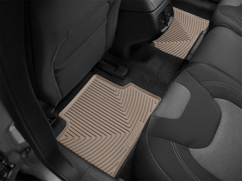 WeatherTech 14+ Jeep Cherokee Rear Rubber Mats - Tan W317TN W317TN Photo - Mounted
