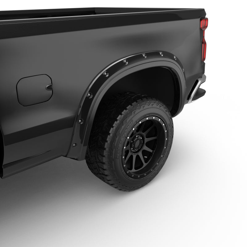 EGR 19-22 Chevrolet Silverado 1500 Traditional Bolt-On Look Fender Flares Black Set Of 4 791694-GBA 791694-GBA Photo - Mounted