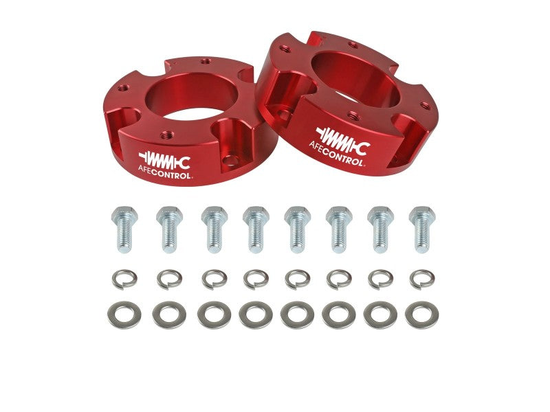 aFe CONTROL 1.875 IN Leveling Kit 22-23 Toyota Tundra - Red 416-72T005-R 416-72T005-R Photo - Unmounted