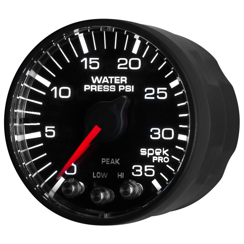 Autometer Spek-Pro Black Series; Water Pressure Gauge; Elect P343328 User 4