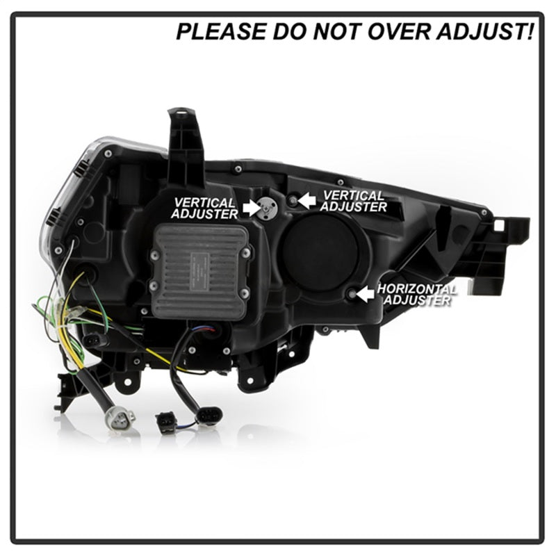 SPYDER Apex 14-20 Toyota 4Runner High-Power LED Module Headlights - Black (PRO-YD-T4R14AP-SEQ-BK) 5088697 5088697 Photo - Unmounted