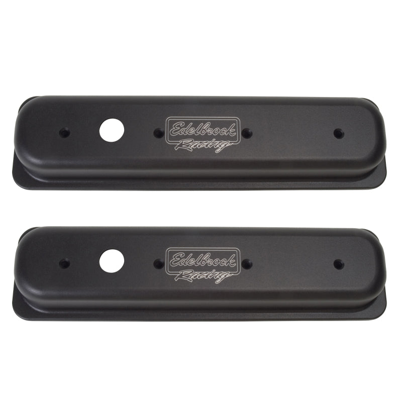 Edelbrock Valve Cover, Victor Series, Chevrolet, 1987-1995 262-400 CID V8, Black 41723 Photo - Primary