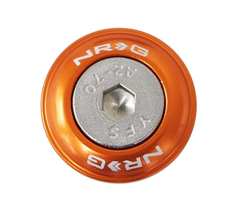 NRG Fender Washer Kit w/Rivets For Plastic (Orange) - Set of 10 FW-100OR FW-100OR Photo - Primary