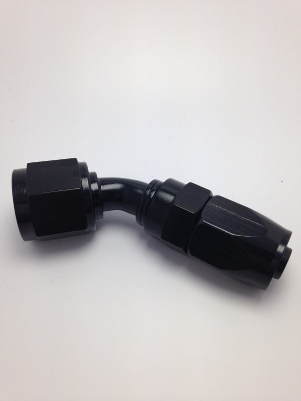 Fragola -10AN Fem x -8AN Hose 45 Degree Reducing Hose End - Black 224509-BL 224509-BL Photo - Primary